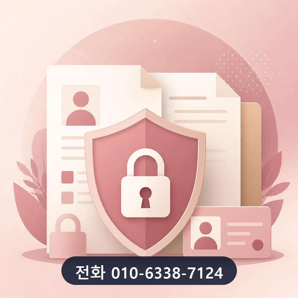 무직자 신용카드 현금화 개인정보 보호 이미지